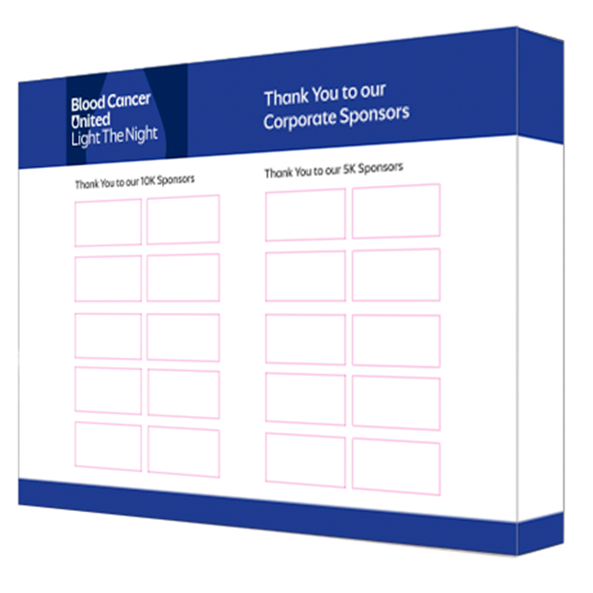 10ft Backlit Pop Up Display with Replaceable Banner – Corporate Sponsor Activation - BCU8047