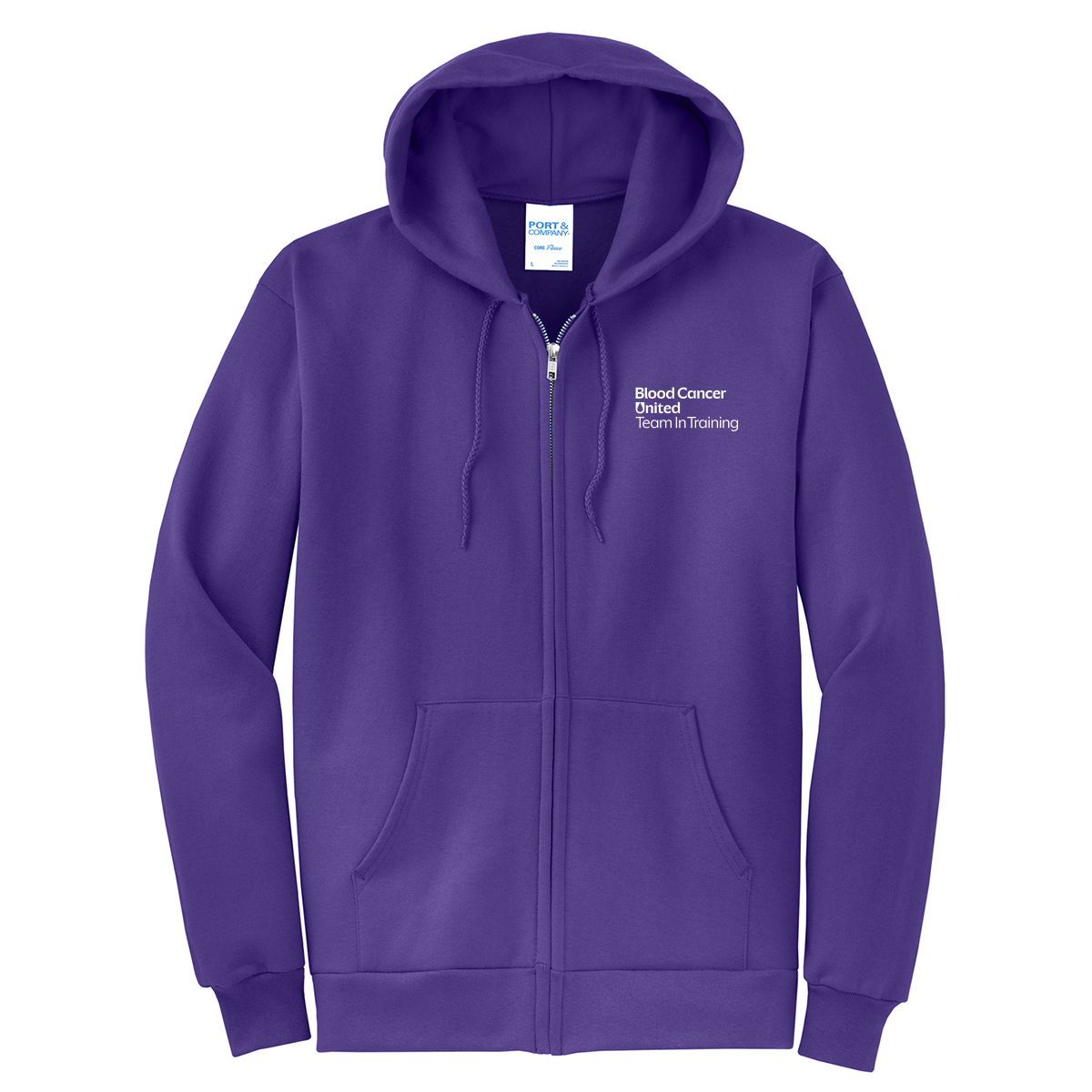 Port & Co® Core Fleece Full-Zip Hooded Sweatshirt - BCU247