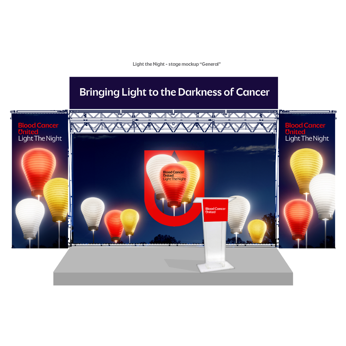 SL Stage Banner Set (Customizable) - Order 3 Weeks Pre-Event - BCU8008