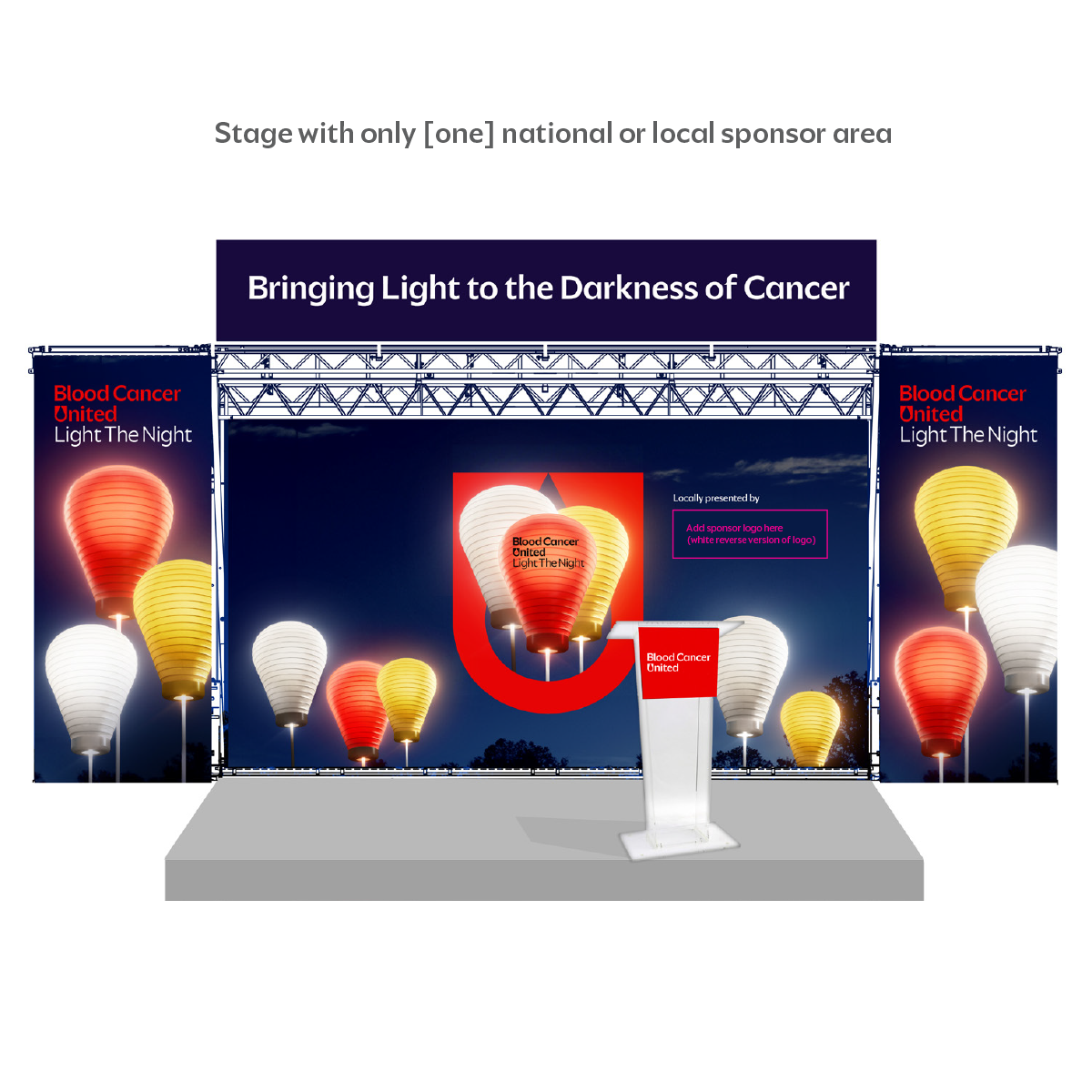 SL Stage Banner Set (Customizable) - Order 3 Weeks Pre-Event - BCU8008