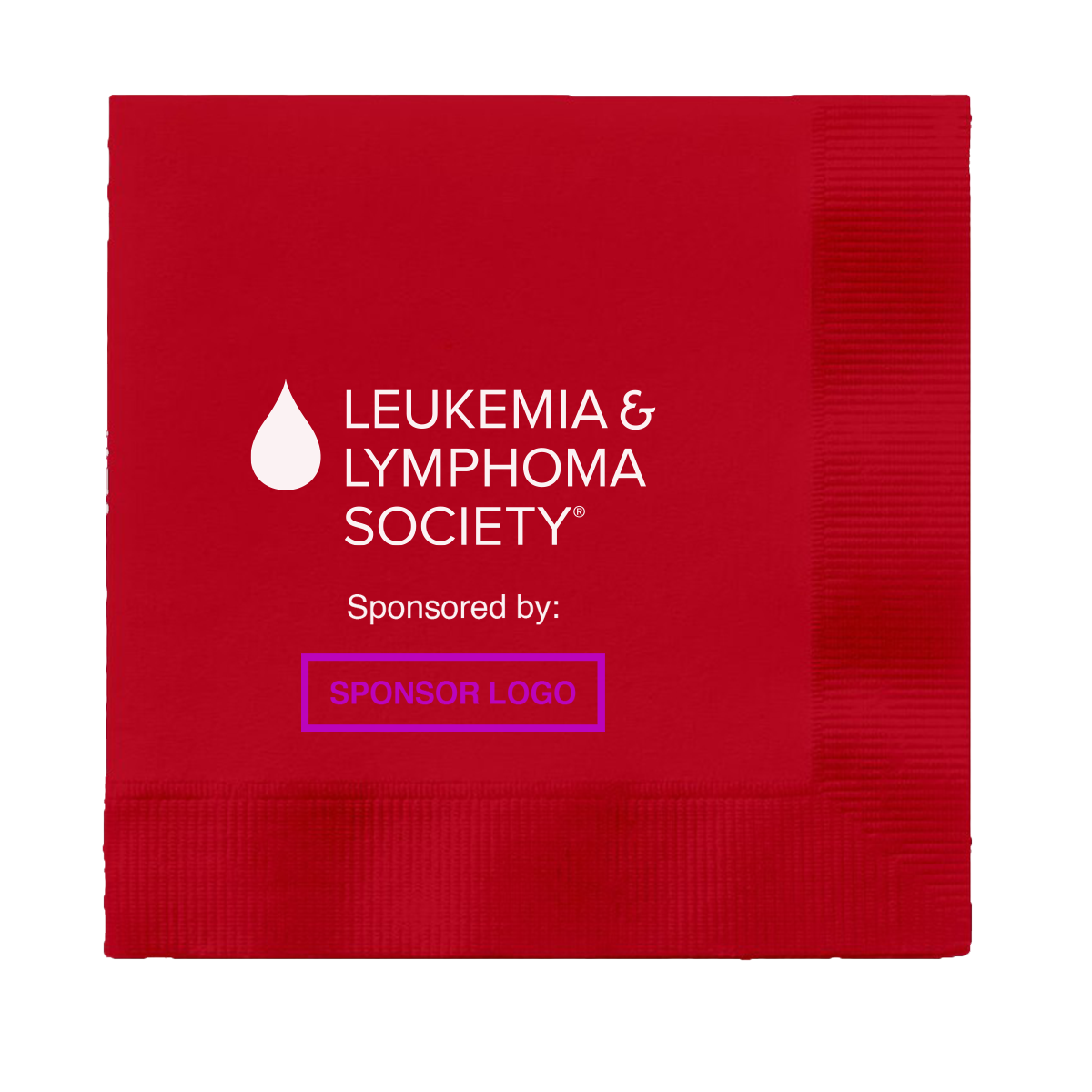 Foil Stamped Colorware Beverage Napkin - LLS1316