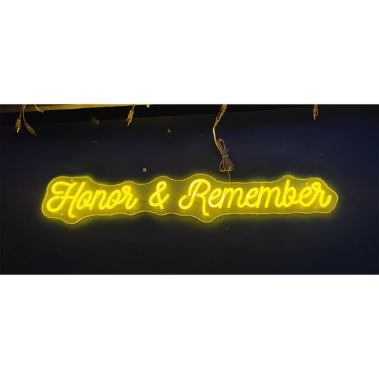 LTN - Custom Neon Sign – Honor and Remember - BCU8020 - IN STOCK ITEM