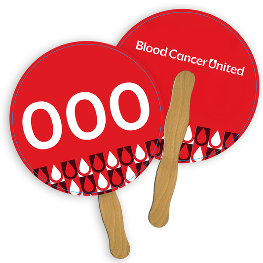 8” auction paddle - BCU186