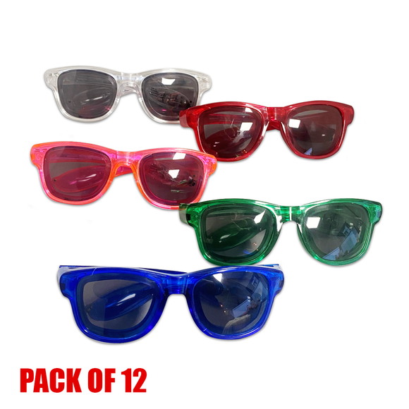 Assorted Cool Shade LED Party Glasses - LIMITED QUANTITY
