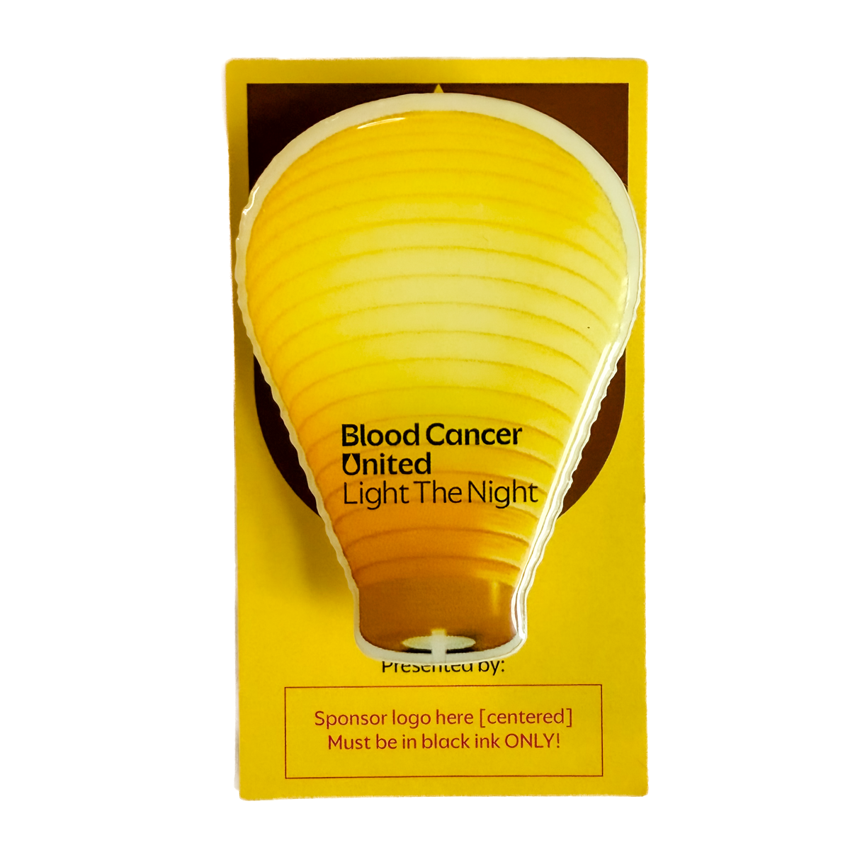 Remembrance Pin/Magnets with Sponsor Card - BCU8045