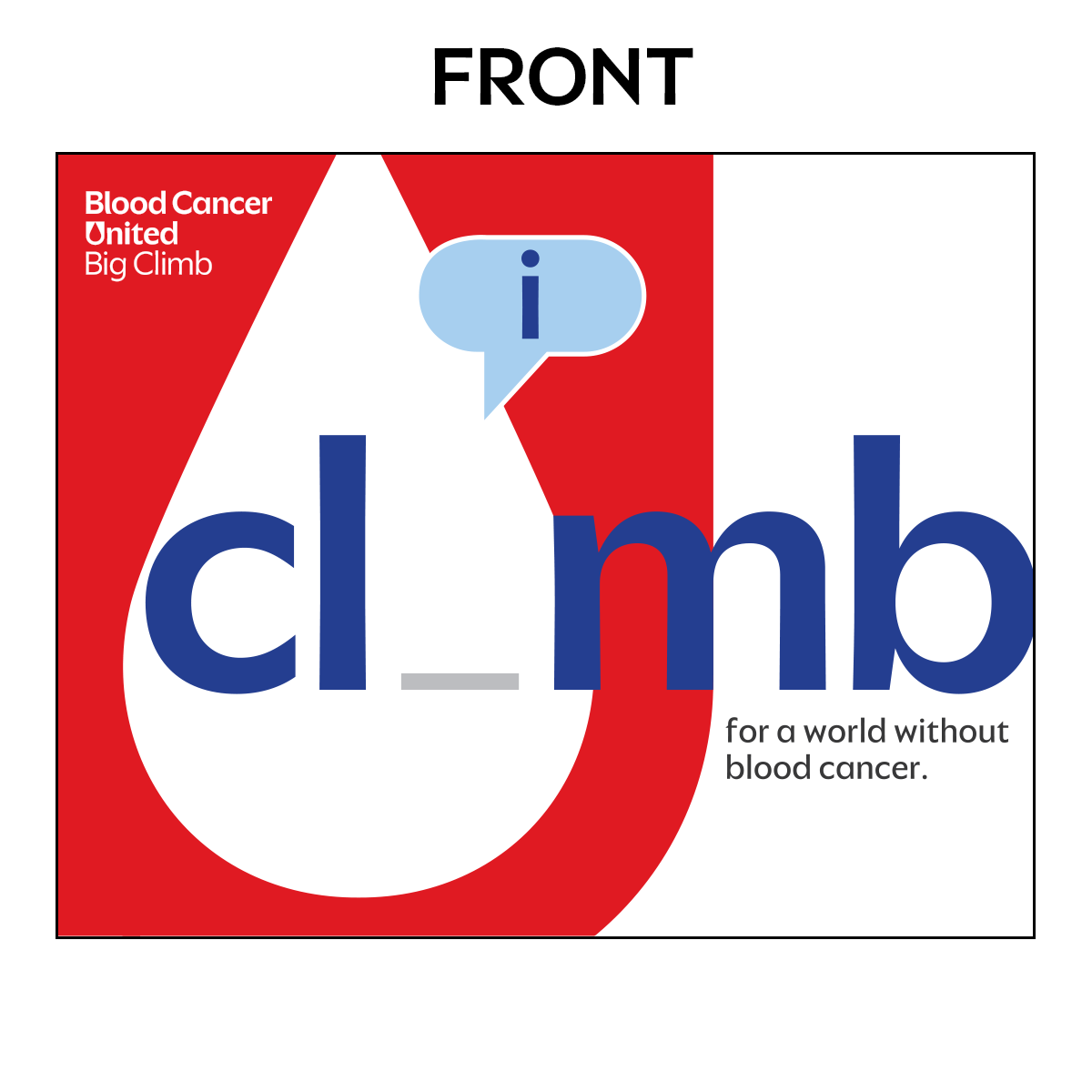 BIG CLIMB STRAIGHT VELCRO POP UP - ORDER 2 WEEKS PRE-EVENT - BCU200