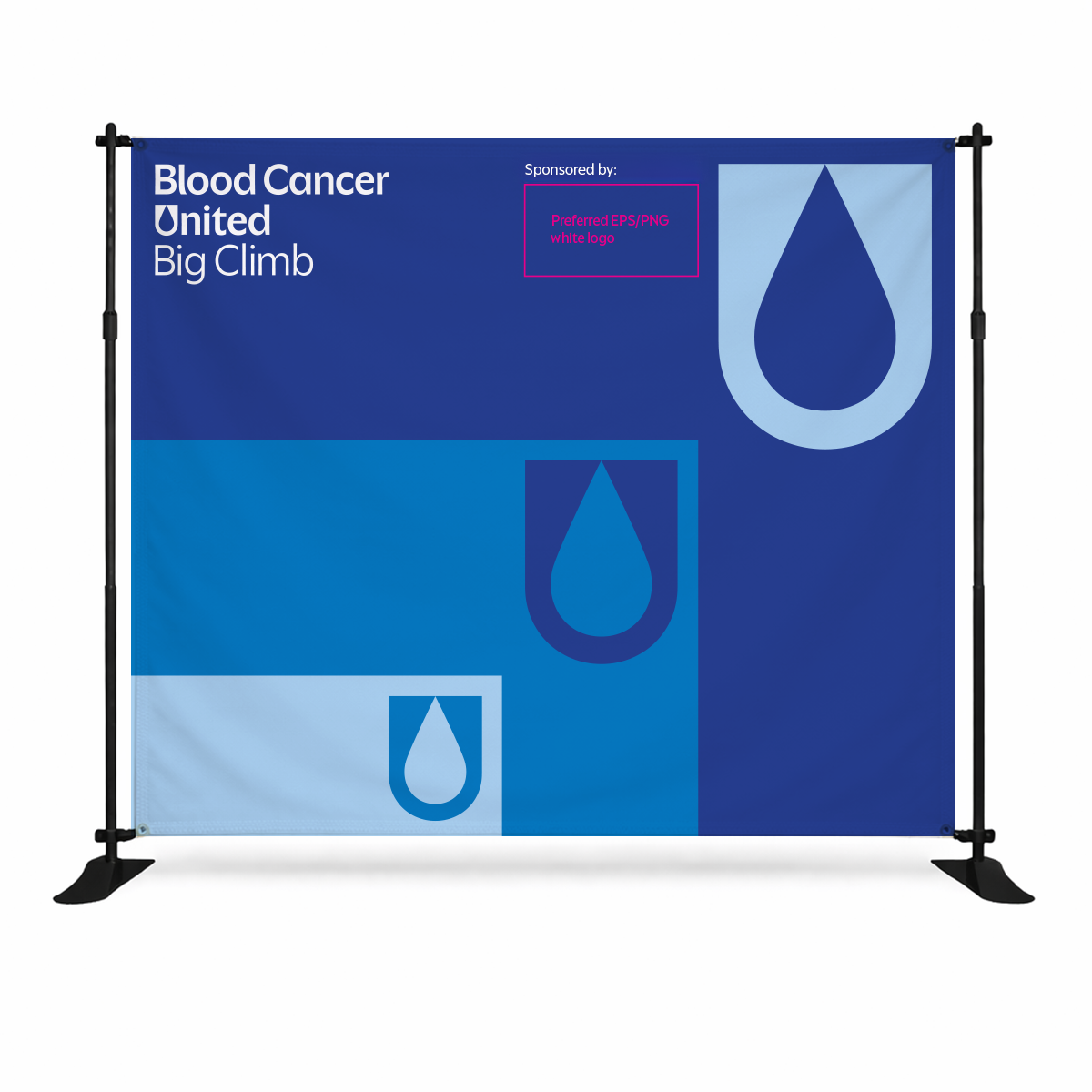 Big Climb Stage Banner 8ft - ORDER 2 WEEKS PRE-EVENT - BCU219