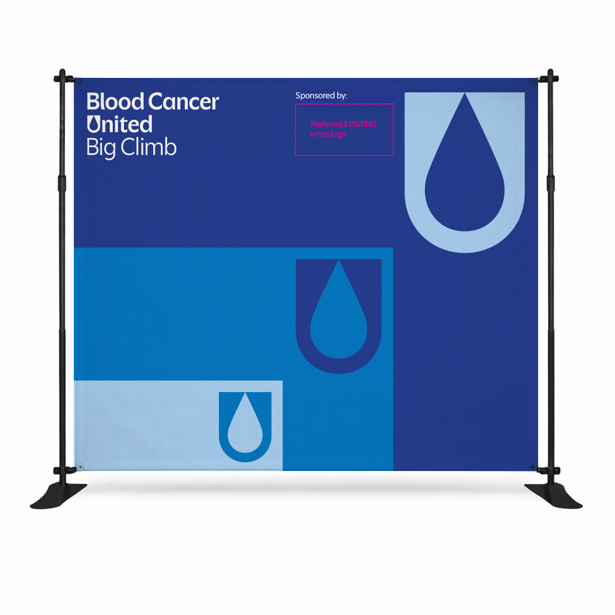 Big Climb Stage Banner 8ft - ORDER 2 WEEKS PRE-EVENT - BCU219