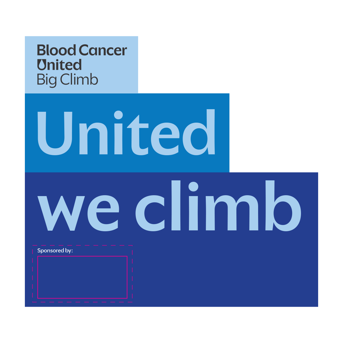 United We Climb Inflatable Velcro sponsor banner - BCU203