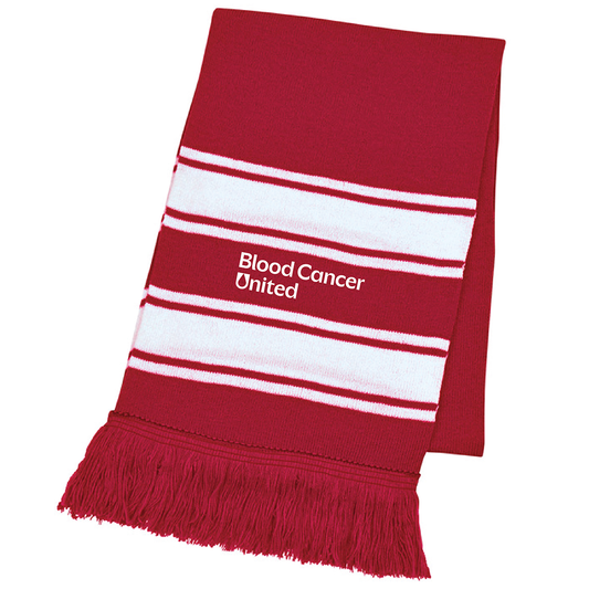 Two -Tone Knit Scarf with Fringe - BCU179