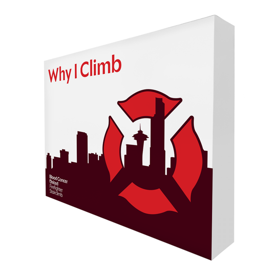 Why I Climb step-n-repeats Banner 10ft  - ORDER 2 WEEKS PRE-EVENT - BCU202