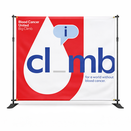 Big Climb Pop Up Banner 8ft - ORDER 2 WEEKS PRE-EVENT - BCU218
