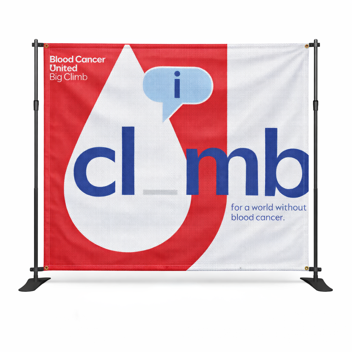 Big Climb Pop Up Banner 8ft - ORDER 2 WEEKS PRE-EVENT - BCU218