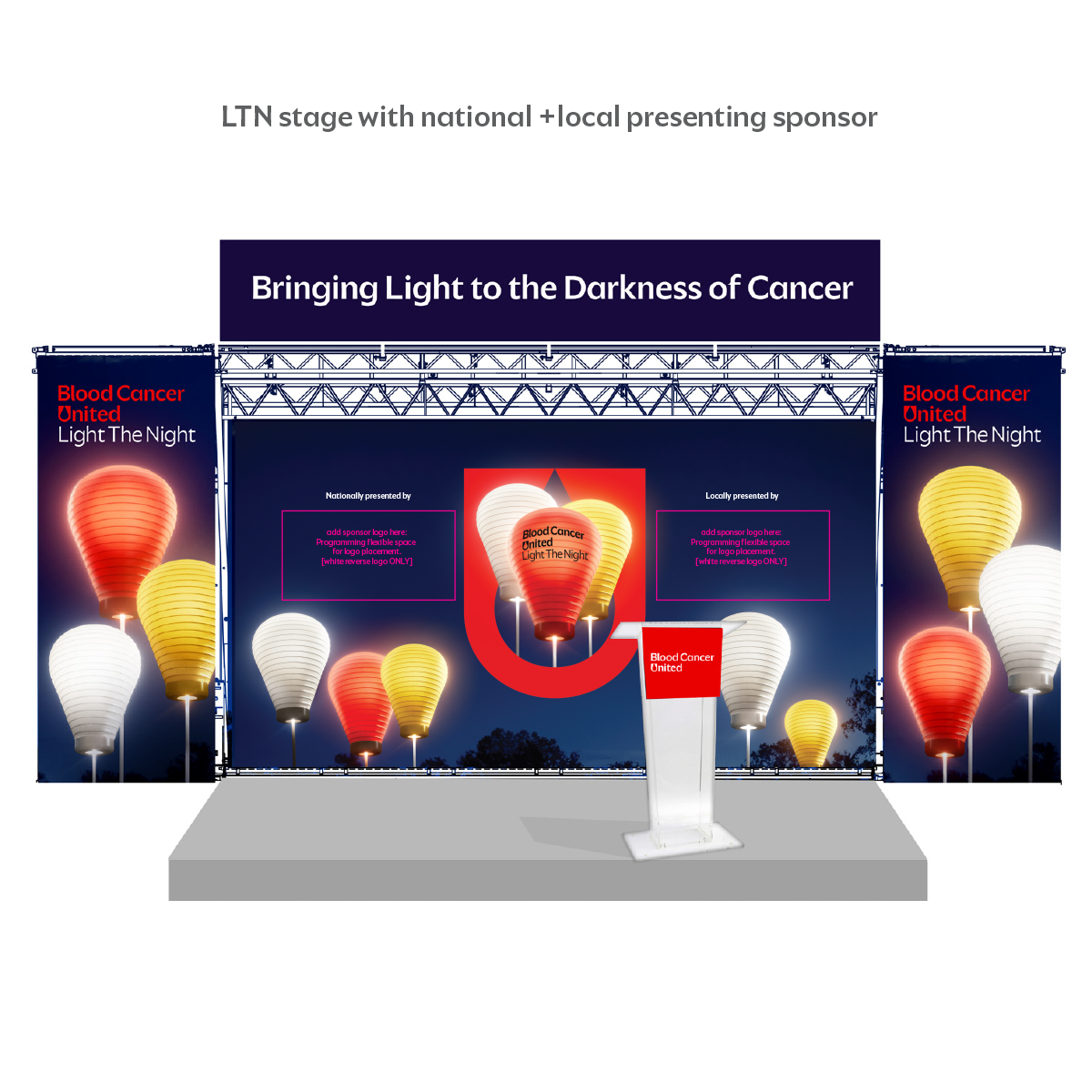 SL Stage Banner Set (Customizable) - Order 3 Weeks Pre-Event - BCU8008