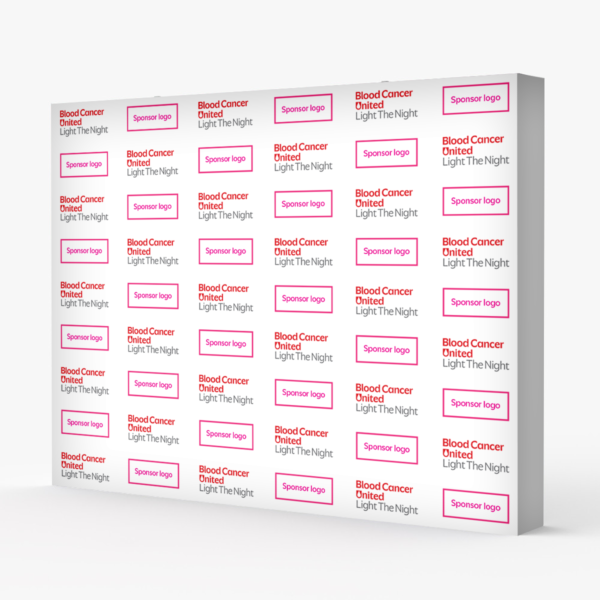STRAIGHT VELCRO POP UP - ORDER 2 WEEKS PRE-EVENT - BCU8006