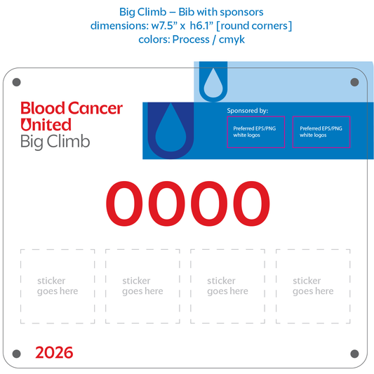Sponsor Race Bib - BCU190