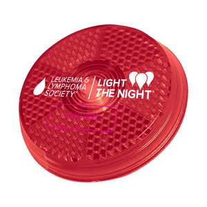 Round Flashing Light - Order 4 weeks Pre-event - CUSTOMIZABLE - BRIGHT LIGHT ACTIVATION