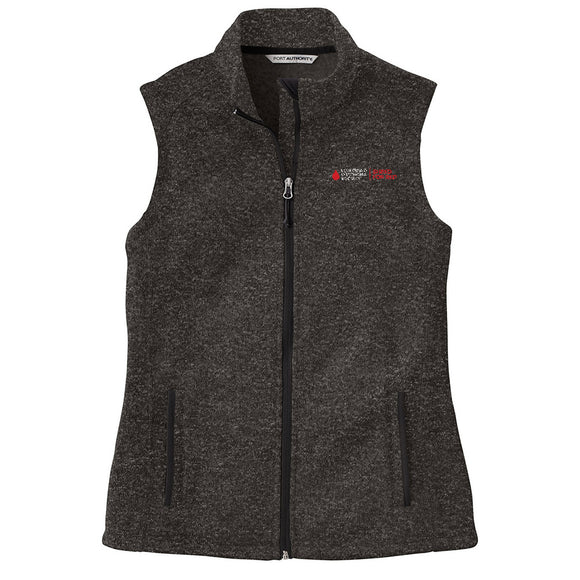 Women's Shred For Red Fleece Vest - Product Made To Order
